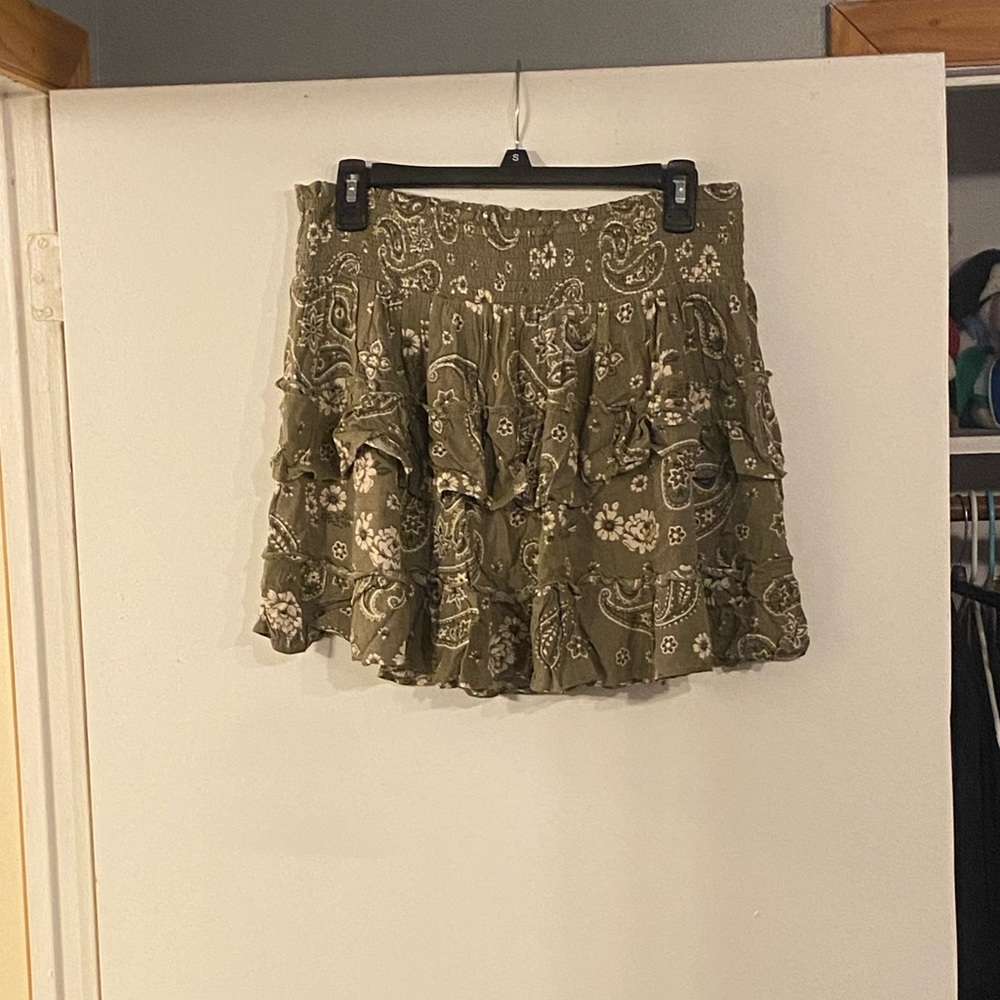 Aerie Ruffle Mini Skirt